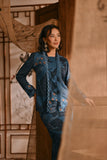 The Hariri Women Classic Kebaya Top - Teal Oasis