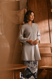 The Hariri Women Neo Kurung Top - Grey