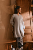 The Hariri Women Neo Kurung Top - Grey