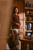 The Hariri Women Classic Kebaya Top - Milk Chocolate