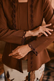 The Hariri Women Classic Kebaya Top - Milk Chocolate
