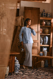 The Hariri Women Classic Kebaya Top - Clean Blue