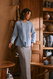 The Hariri Women Classic Kebaya Top - Clean Blue