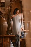 The Hariri Women Neo Kurung Top - Grey