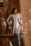 The Hariri Women Neo Kurung Top - Grey