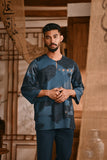 The Hariri Men 3/4 Sleeve Kurta - Teal Oasis