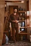 The Hariri Men 3/4 Sleeve Kurta - Senja