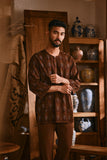 The Hariri Men 3/4 Sleeve Kurta - Senja