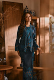 The Hariri Women Classic Kebaya Top - Teal Oasis
