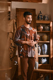 The Hariri Men 3/4 Sleeve Kurta - Nusantara