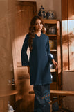 The Hariri Women Neo Kurung Top - Deep Teal