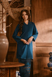 The Hariri Women Neo Kurung Top - Deep Teal