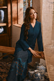 The Hariri Women Neo Kurung Top - Deep Teal