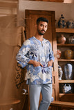 The Hariri Men 3/4 Sleeve Kurta - Sungai