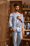 The Hariri Men 3/4 Sleeve Kurta - Sungai