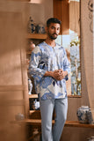 The Hariri Men 3/4 Sleeve Kurta - Sungai