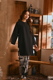 The Hariri Women Pesak Kurung Top - Black