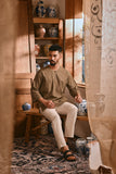 The Hariri Men 3/4 Sleeve Kurta - Leafline