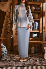 The Hariri Women Lace Skirt - Clean Blue