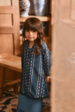 The Hariri Neo Kurung Top - Teal Borneo