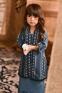 The Hariri Neo Kurung Top - Teal Borneo