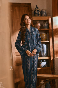 The Hariri Women Kebaya Robe - Teal Borneo