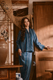 The Hariri Women Kebaya Robe - Teal Borneo