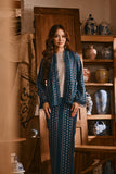 The Hariri Women Kebaya Robe - Teal Borneo