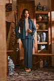The Hariri Women Kebaya Robe - Teal Borneo