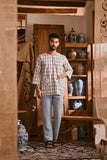 The Hariri Men 3/4 Sleeve Kurta - Meadowlight