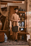 The Hariri Men 3/4 Sleeve Kurta - Latte