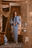 The Hariri Women Kebaya Robe - Blue Borneo