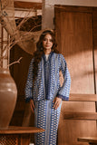 The Hariri Women Kebaya Robe - Blue Borneo