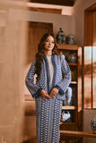 The Hariri Women Kebaya Robe - Blue Borneo