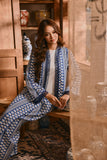 The Hariri Women Kebaya Robe - Blue Borneo