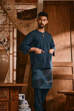 The Hariri Men 3/4 Sleeve Kurta - Deep Teal