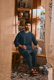 The Hariri Men 3/4 Sleeve Kurta - Deep Teal