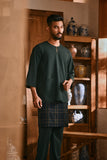 The Hariri Men 3/4 Sleeve Kurta - Emerald Green