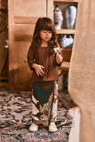 The Hariri Classic Kebaya Top - Milk Chocolate
