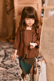 The Hariri Classic Kebaya Top - Milk Chocolate