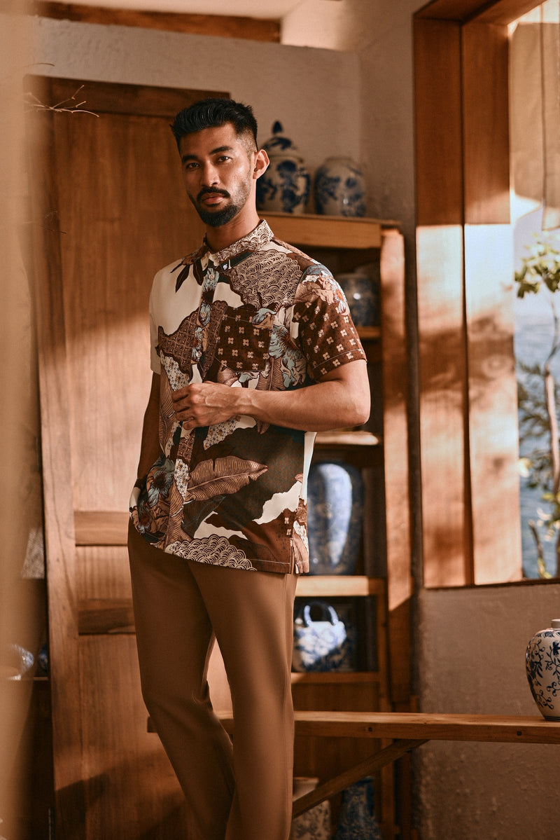 The Hariri Men Batik Shirt - Amazon