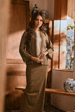 The Hariri Women Kebaya Robe - Leafline