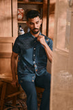 The Hariri Men Batik Shirt - Teal Oasis