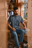 The Hariri Men Batik Shirt - Teal Borneo