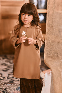 The Hariri Pesak Kurung Top - Latte