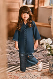 The Hariri Neo Kurung Top - Deep Teal