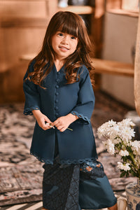 The Hariri Neo Kurung Top - Deep Teal