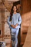 The Hariri Women Classic Kebaya Top - Clean Blue