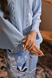 The Hariri Women Classic Kebaya Top - Clean Blue