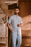 The Hariri Men Batik Shirt - Sailor
